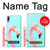 W3708 Pink Flamingo Hülle Schutzhülle Taschen und Leder Flip für Sony Xperia L3