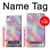W3706 Pastel Rainbow Galaxy Pink Sky Hülle Schutzhülle Taschen und Leder Flip für Sony Xperia XA1