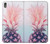 W3711 Pink Pineapple Hülle Schutzhülle Taschen und Leder Flip für Sony Xperia XA1