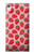 W3719 Strawberry Pattern Hülle Schutzhülle Taschen und Leder Flip für Sony Xperia XA1