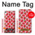 W3719 Strawberry Pattern Hülle Schutzhülle Taschen und Leder Flip für Sony Xperia XA1