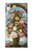 W3749 Vase of Flowers Hülle Schutzhülle Taschen und Leder Flip für Sony Xperia XA1