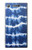 W3671 Blue Tie Dye Hülle Schutzhülle Taschen und Leder Flip für Sony Xperia XZ1