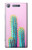 W3673 Cactus Hülle Schutzhülle Taschen und Leder Flip für Sony Xperia XZ1