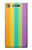 W3678 Colorful Rainbow Vertical Hülle Schutzhülle Taschen und Leder Flip für Sony Xperia XZ1