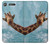 W3680 Cute Smile Giraffe Hülle Schutzhülle Taschen und Leder Flip für Sony Xperia XZ1