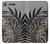W3692 Gray Black Palm Leaves Hülle Schutzhülle Taschen und Leder Flip für Sony Xperia XZ1