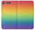 W3698 LGBT Gradient Pride Flag Hülle Schutzhülle Taschen und Leder Flip für Sony Xperia XZ1