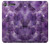 W3713 Purple Quartz Amethyst Graphic Printed Hülle Schutzhülle Taschen und Leder Flip für Sony Xperia XZ1