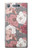 W3716 Rose Floral Pattern Hülle Schutzhülle Taschen und Leder Flip für Sony Xperia XZ1