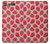 W3719 Strawberry Pattern Hülle Schutzhülle Taschen und Leder Flip für Sony Xperia XZ1