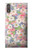 W3688 Floral Flower Art Pattern Hülle Schutzhülle Taschen und Leder Flip für Sony Xperia XZ