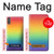 W3698 LGBT Gradient Pride Flag Hülle Schutzhülle Taschen und Leder Flip für Sony Xperia XZ