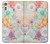 W3705 Pastel Floral Flower Hülle Schutzhülle Taschen und Leder Flip für Sony Xperia XZ