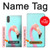 W3708 Pink Flamingo Hülle Schutzhülle Taschen und Leder Flip für Sony Xperia XZ