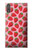 W3719 Strawberry Pattern Hülle Schutzhülle Taschen und Leder Flip für Sony Xperia XZ