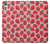 W3719 Strawberry Pattern Hülle Schutzhülle Taschen und Leder Flip für Sony Xperia XZ