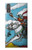 W3731 Tarot Card Knight of Swords Hülle Schutzhülle Taschen und Leder Flip für Sony Xperia XZ