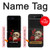 W3753 Dark Gothic Goth Skull Roses Hülle Schutzhülle Taschen Flip für Samsung Galaxy Z Flip 5G