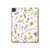 W2354 Pastel Flowers Pattern Tablet Hülle Schutzhülle Taschen für iPad Pro 11 (2021,2020,2018, 3rd, 2nd, 1st)