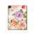 W3035 Sweet Flower Painting Tablet Hülle Schutzhülle Taschen für iPad Pro 11 (2021,2020,2018, 3rd, 2nd, 1st)