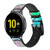 CA0627 Watercolor Mixing Smart Watch Armband aus Silikon und Leder für Samsung Galaxy Watch, Gear, Active