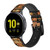CA0756 Mali Art Pattern Smart Watch Armband aus Silikon und Leder für Samsung Galaxy Watch, Gear, Active