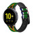 CA0760 South Africa Flag Smart Watch Armband aus Silikon und Leder für Samsung Galaxy Watch, Gear, Active