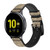 CA0761 Gold Rose Pattern Smart Watch Armband aus Silikon und Leder für Samsung Galaxy Watch, Gear, Active