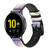 CA0779 Cute Unicorn Sleep Smart Watch Armband aus Silikon und Leder für Samsung Galaxy Watch, Gear, Active