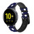 CA0817 Blue Polka Dot Smart Watch Armband aus Silikon und Leder für Samsung Galaxy Watch, Gear, Active