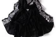 Fashion Chiffon Embroider Scarf