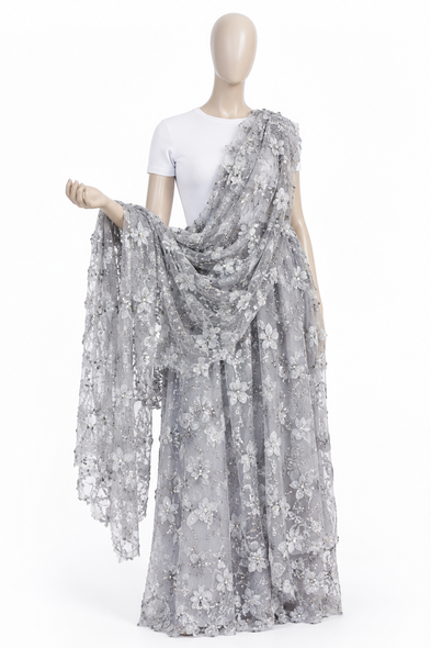 Women's Traditional Imishanana/Imvutano 3-Piece Set with Embroidered Sequin Lace Sash