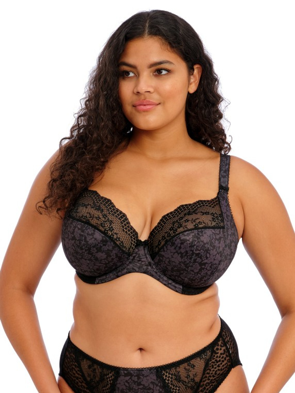 Delaney Striped Plunge Padded Lingerie Bras 38DD-44DD - Plus Size Bra -  Plus Sizes