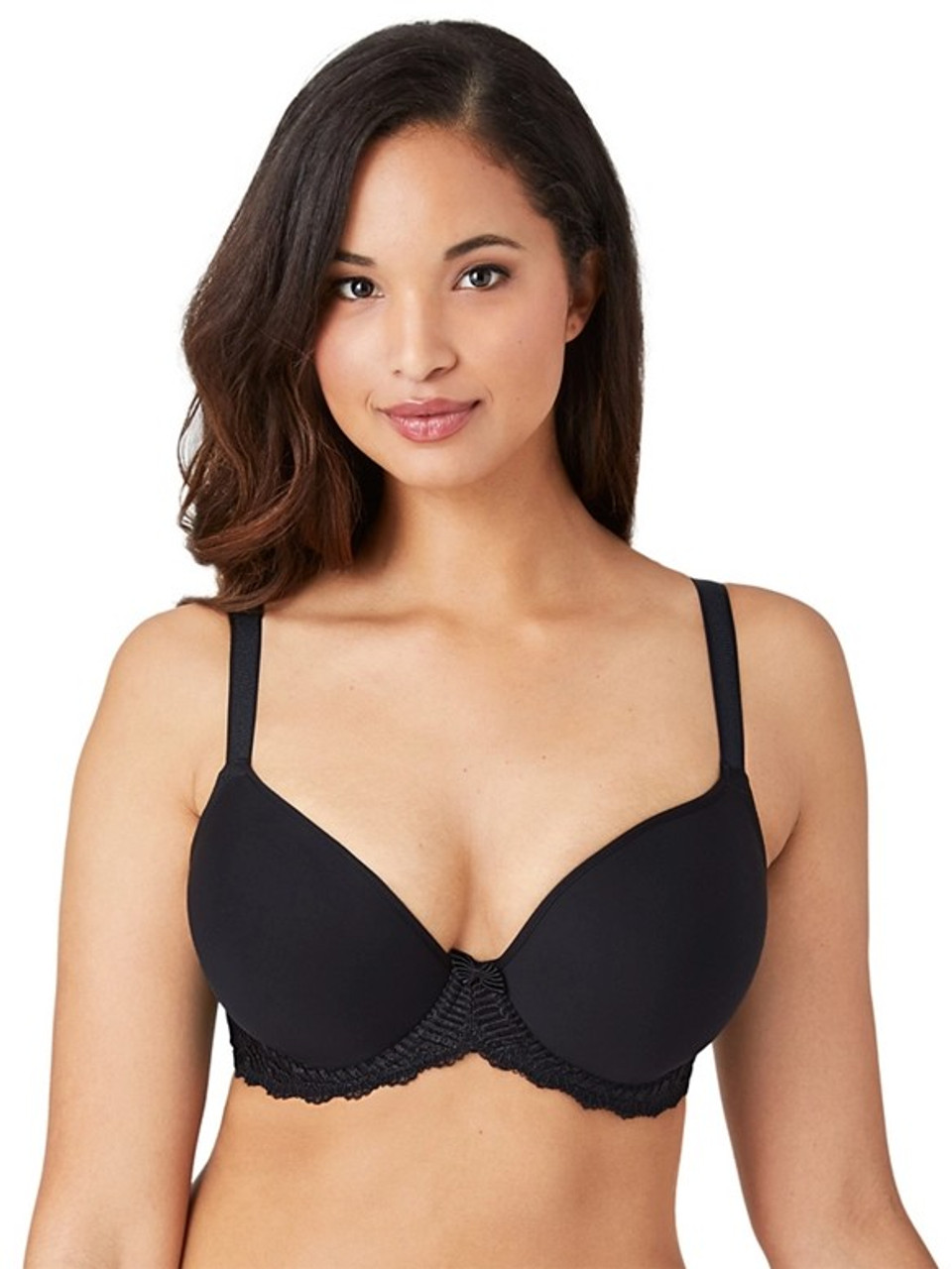 Wacoal Women's Center Stage Lace Unlined Underwire Bra, Black/Graphite, 38D  at  Women's Clothing store