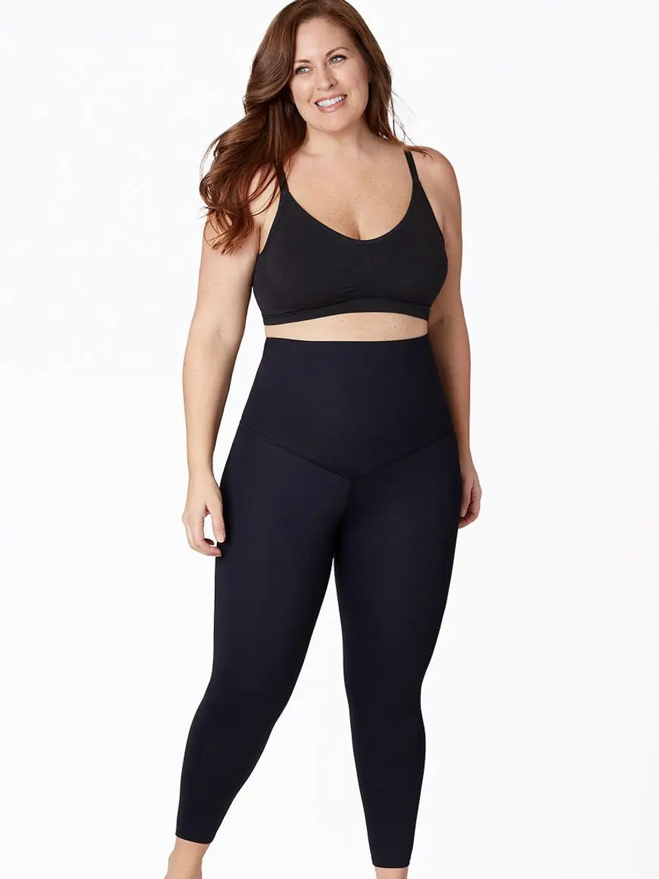 CURVEEZ High Waist Tummy Control Compression Leggings, Slimming