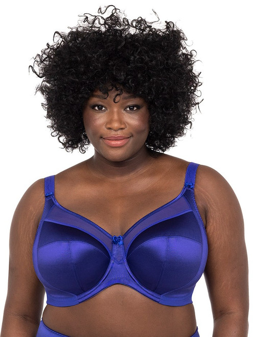 Goddess Keira GD6090 in Ultramarine – plus size underwire bra with satin finish for full bust support Goddess Keira GD6090 in Ultramarine – plus size underwire bra with satin finish for full bust support