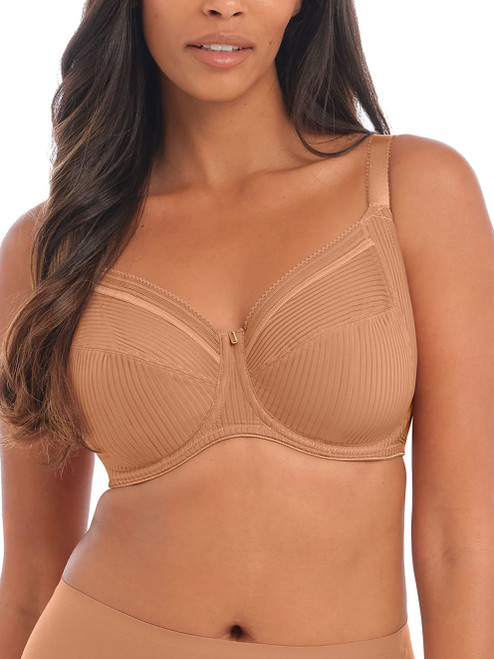 Fantasie Fusion Side Support Bra FL3091 in Cinnamon, a full busted everyday bra with three-part cups and supportive side panel shaping