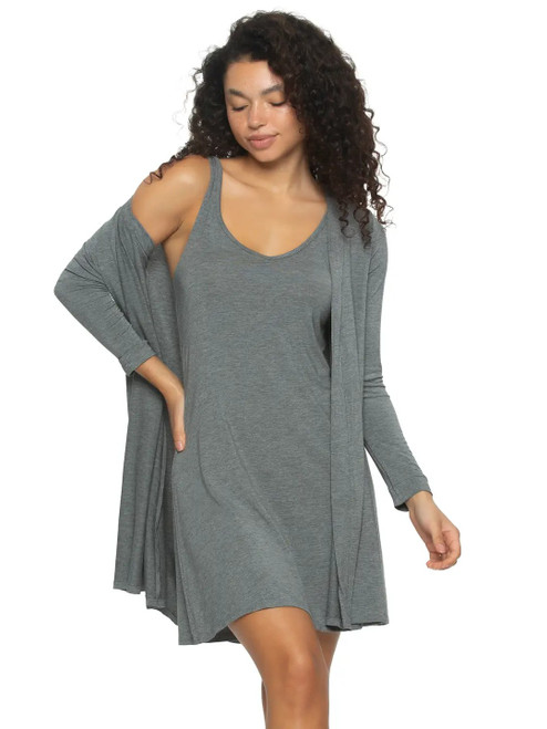 Felina SO SMOOTH MODAL TANK CHEMISE & WRAP SET 2903