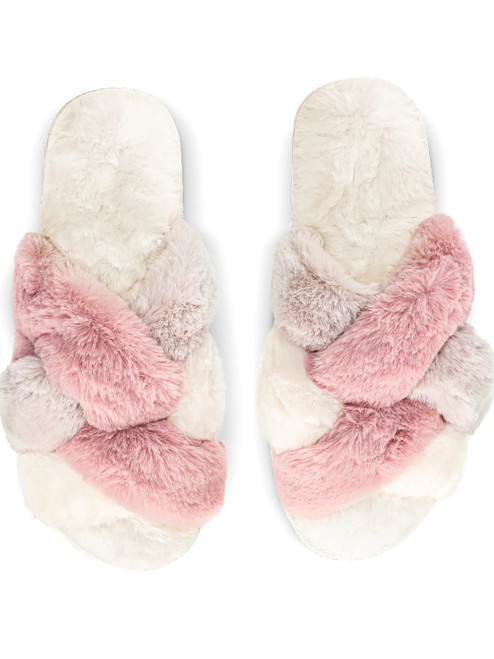 MeMoi WEAVE PLUSH SLIPPER MZPO8319