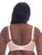 Soft blush-colored Keira bra with triple hook band and reinforced side wings for plus size support.