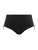 Elomi Plain Sailing ES7287 plus size swim bottom, close-up of fabric and waistband in Black