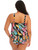 Elomi Tropical Falls ES801561 in Black full bust swimwear, back view showing straps and fit