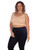 skinnytees PLUS SOFT RIBBED V NECK CROP TOP 592P