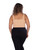 skinnytees PLUS SOFT RIBBED V NECK CROP TOP 592P