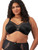 Elomi Cate Allure Underwire Bra EL302405 Black, three-part unlined cup with side support and encased-elastic underband for lifted full-bust shaping