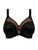 Elomi Cate Allure EL302405 Black close-up, underband detail with soft encased elastics that prevent rolling and add all-day stability