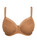 Fantasie Fusion Bra FL3091 in Cinnamon, close-up of striped jacquard fabric and side support panel designed to center and shape the bust beautifully