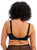 Elomi Charley EL4383 Black back view, smoothing powernet wings and fully adjustable straps for everyday stability