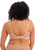 Elomi Charley EL4383 Fawn back view, tall wings and anchored band designed to steady straps and smooth the sides